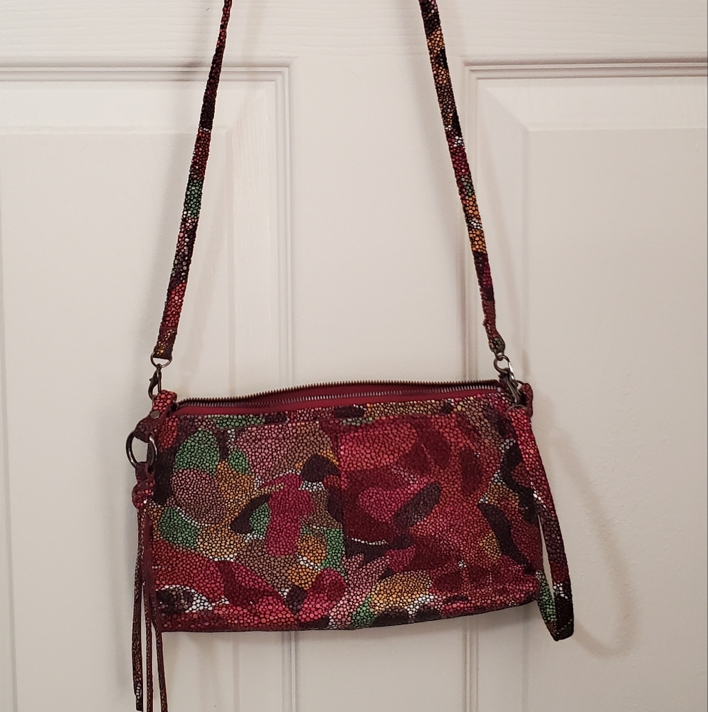 Hobo Multicolor Crossbody Wristlet Bag